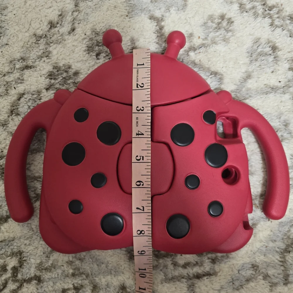 🌟7/25$ Kids Ladybug Shockproof Handle Stand Case Cover